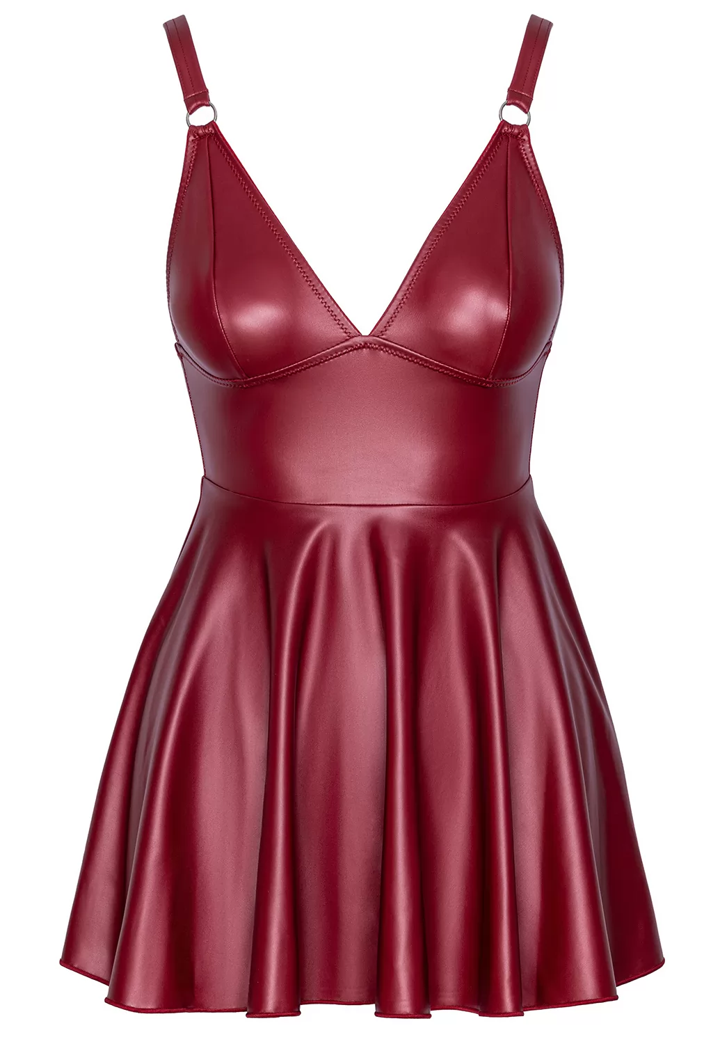 Robe sexy rouge évasée