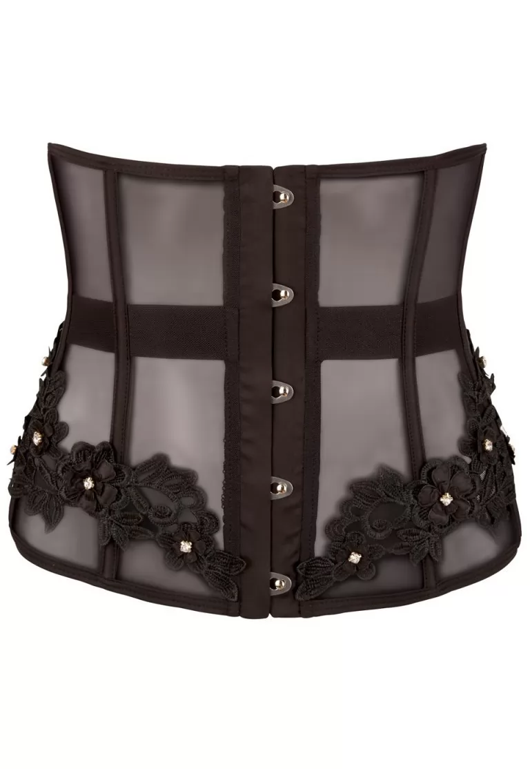 Serre taille noir tulle ceintré