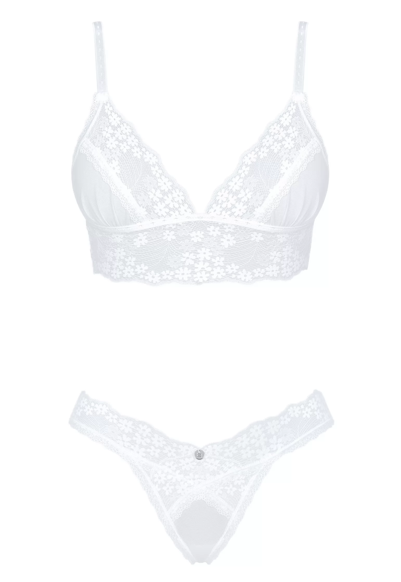 Soutien gorge et String Heavenlly blanc