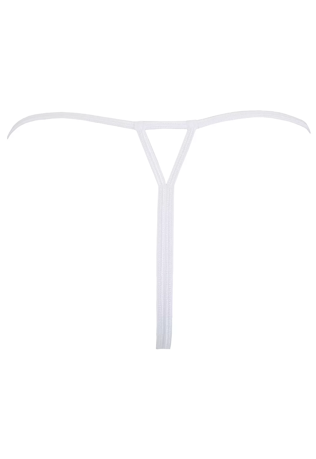 String ouvert dentelle blanche