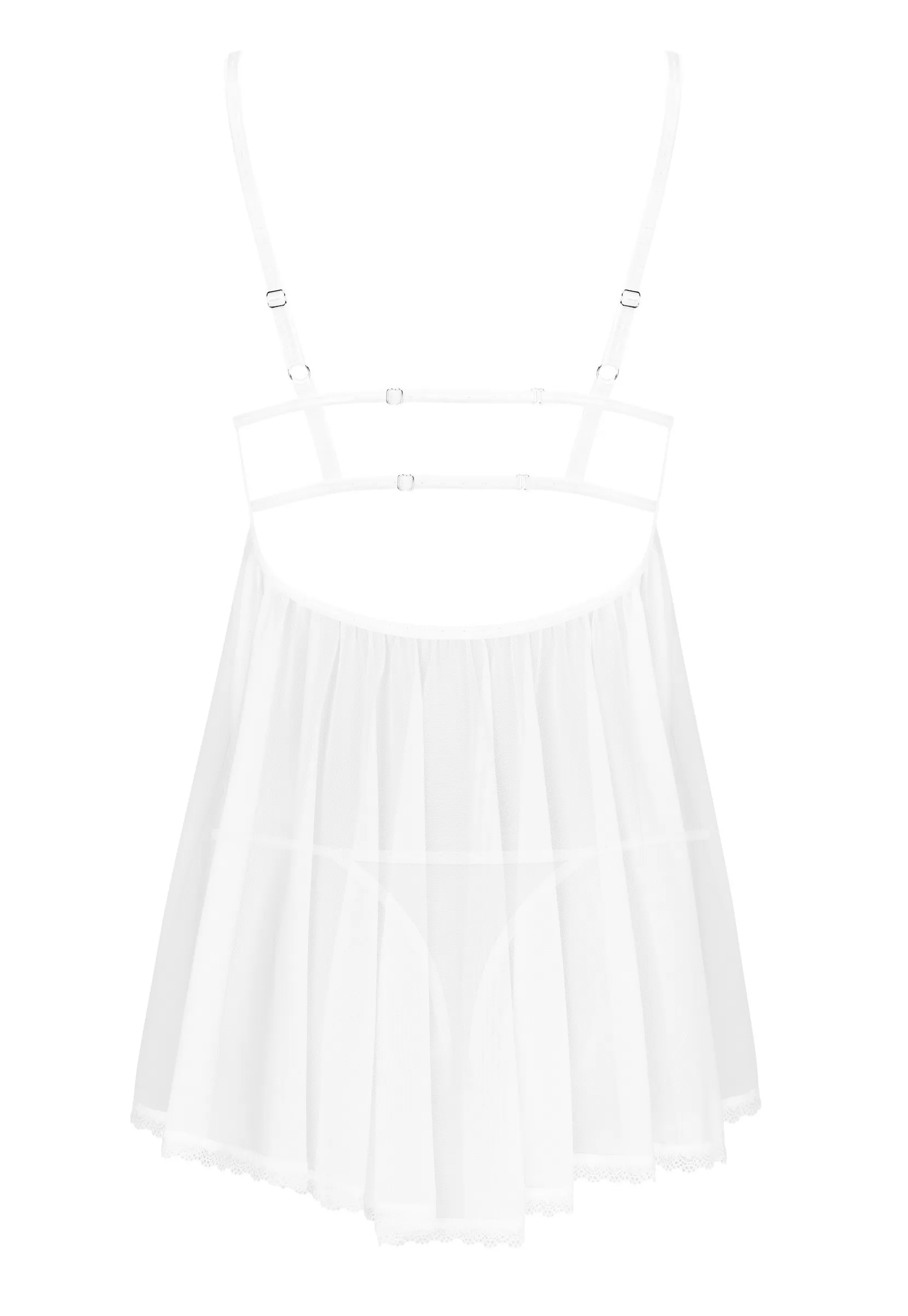 Babydoll et String Heavenlly blanc