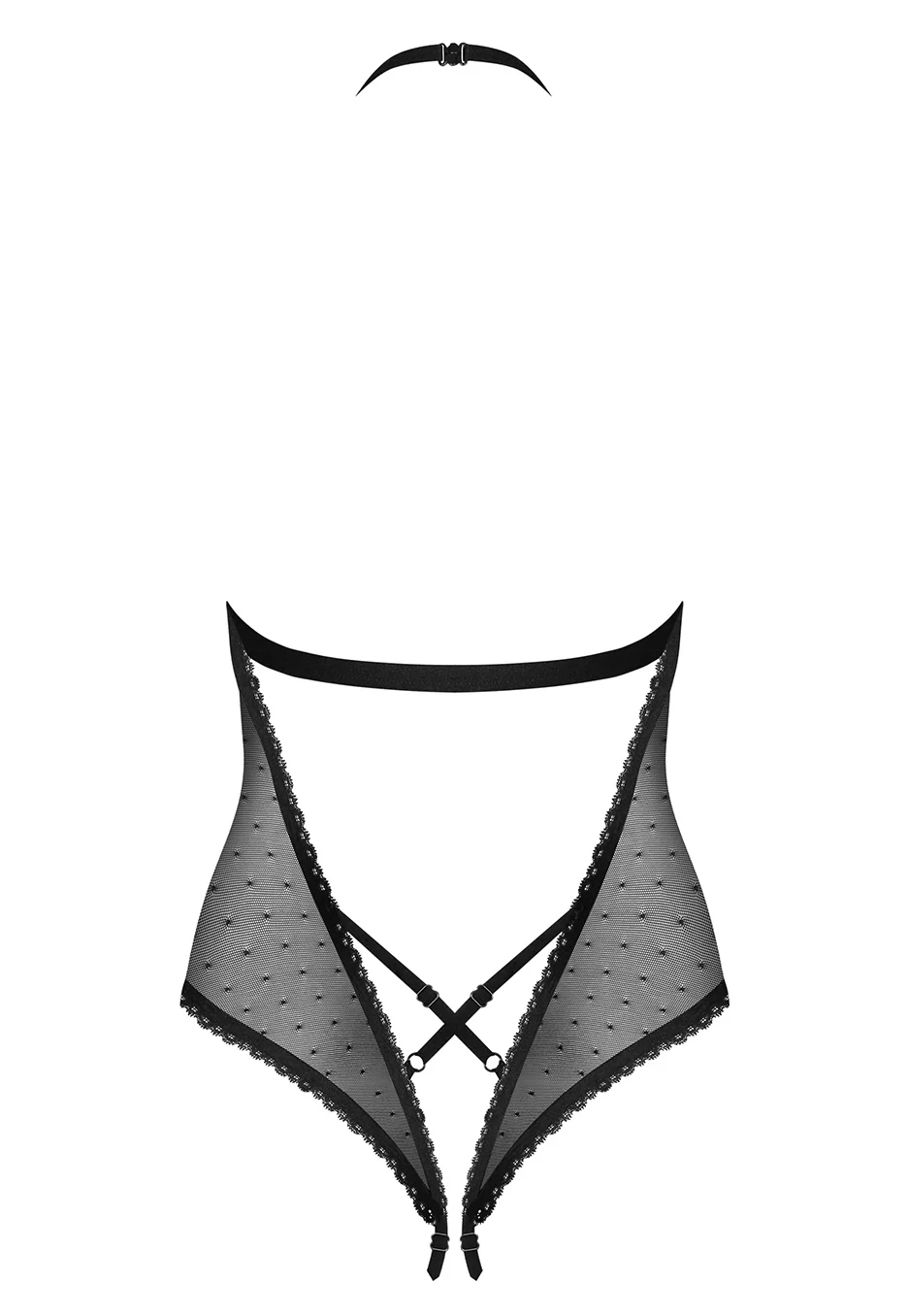 Body ouvert noir Mauress