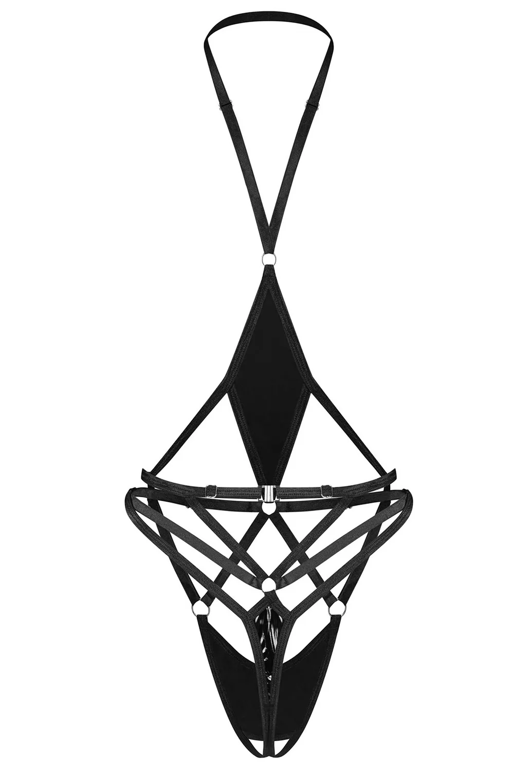 Body ouvert vinyl noir Keira Lise