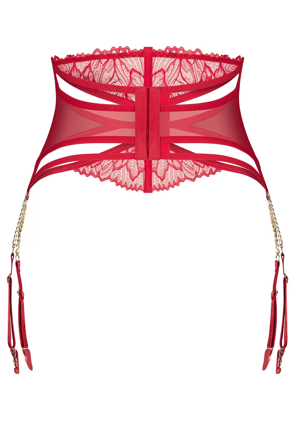 Matildea porte jarretelles rouge