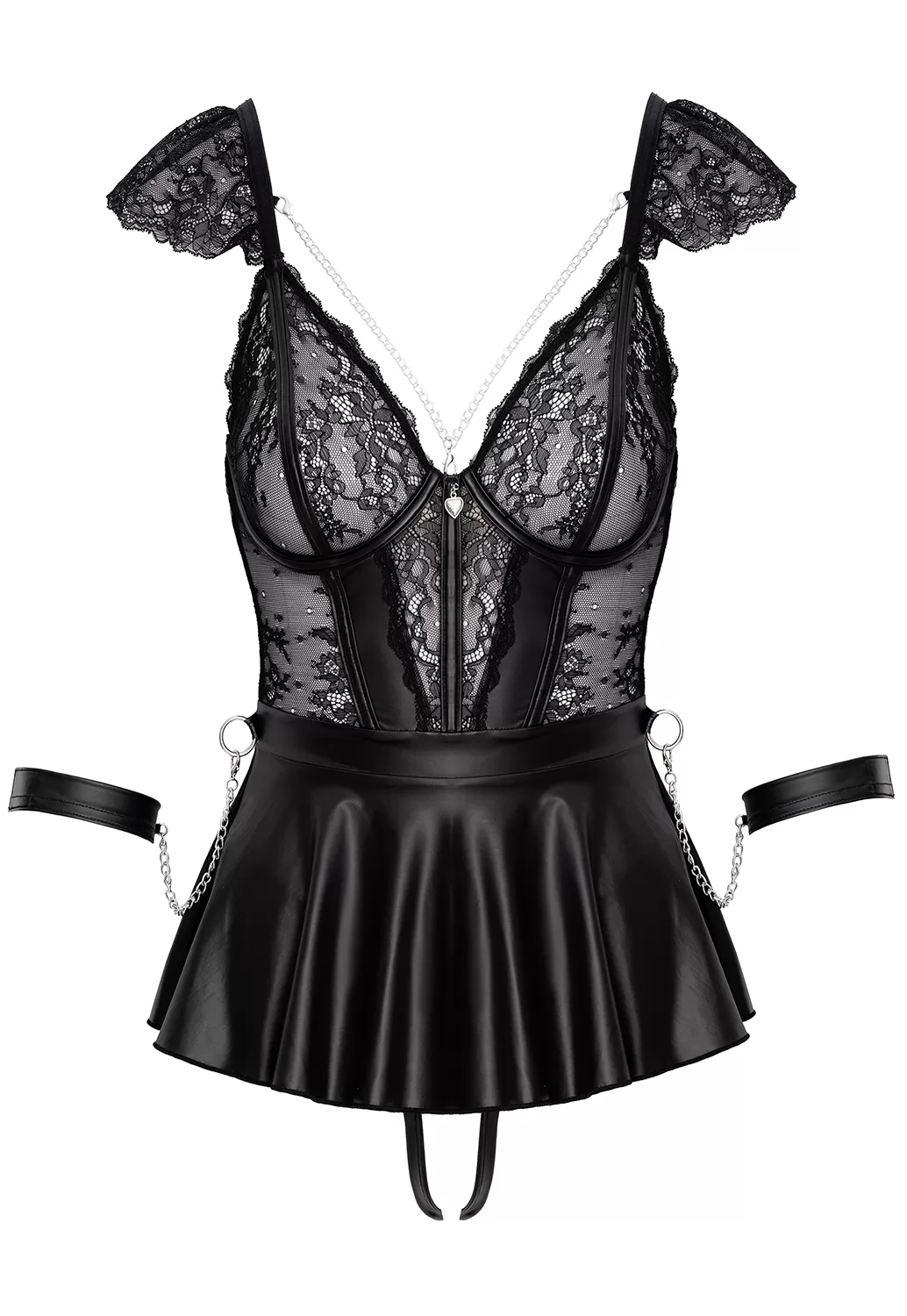 Mini babydoll fetish et string