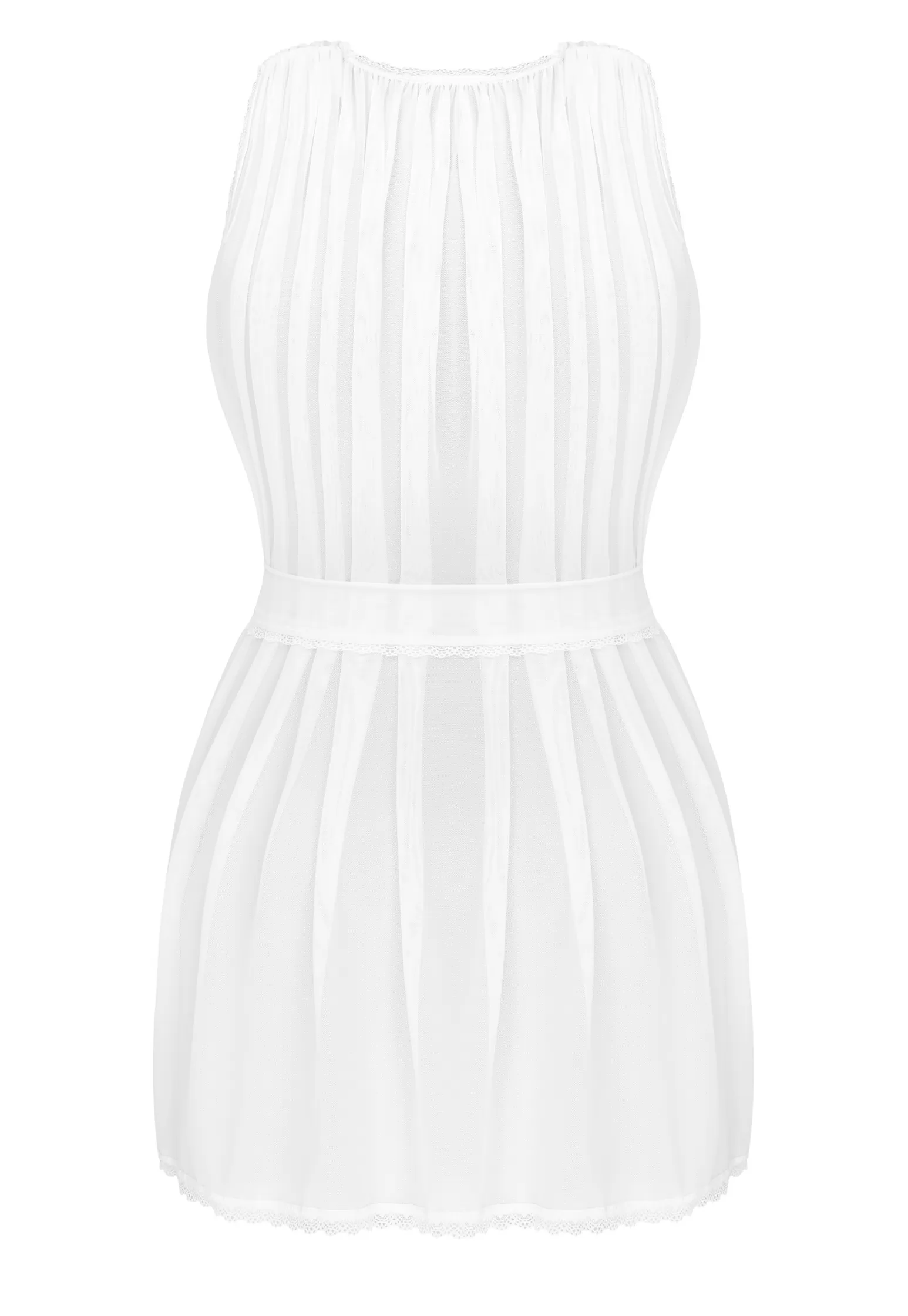 Peignoir transparent Heavenlly blanc