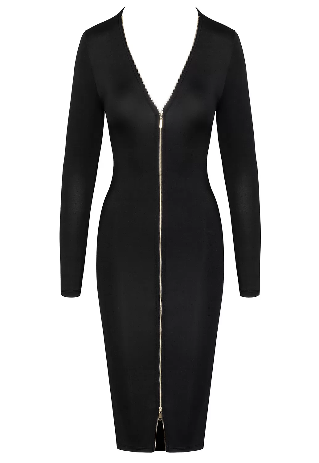 Robe midi zippée clubbing