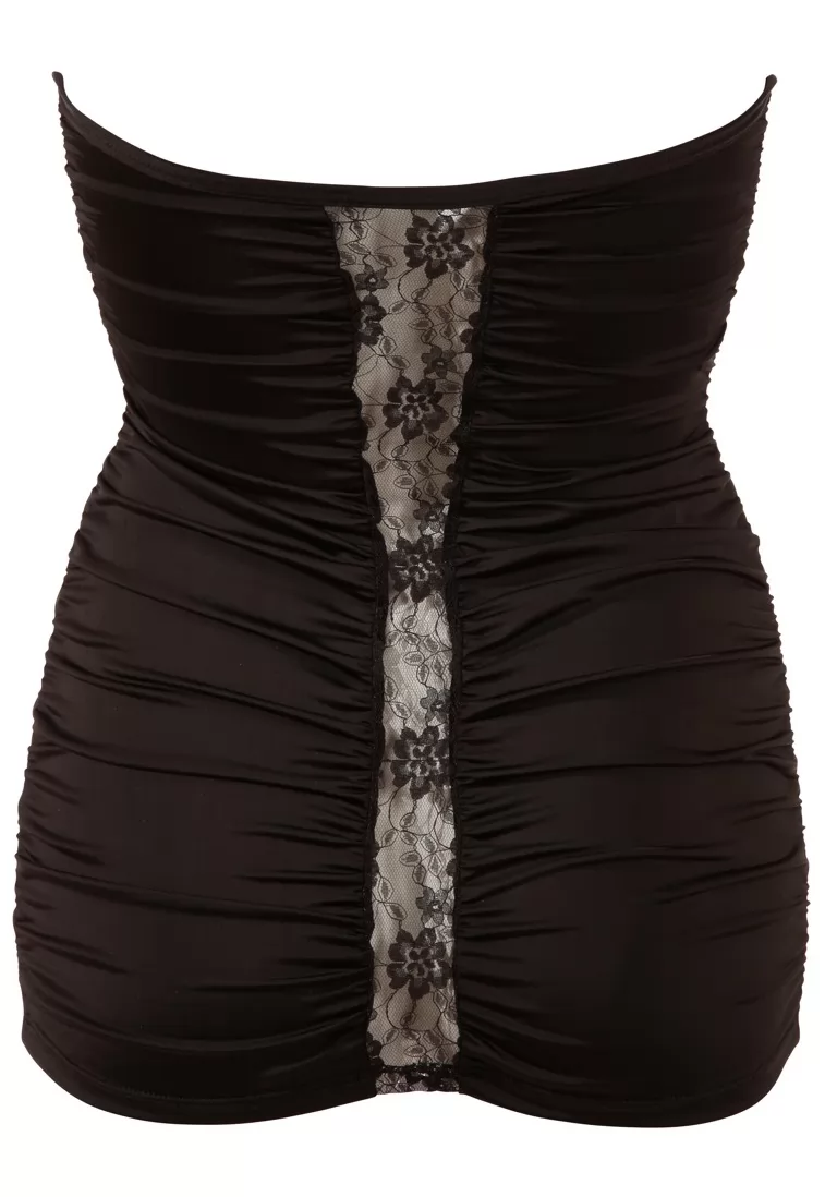 Robe sexy côtés transparents dentelle