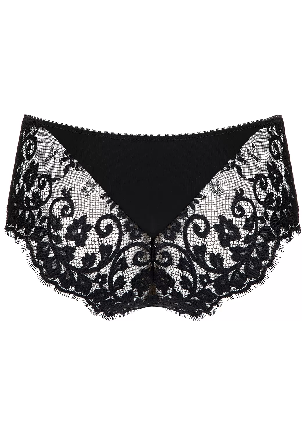 Slip Brésilien dentelle noir Rivoli