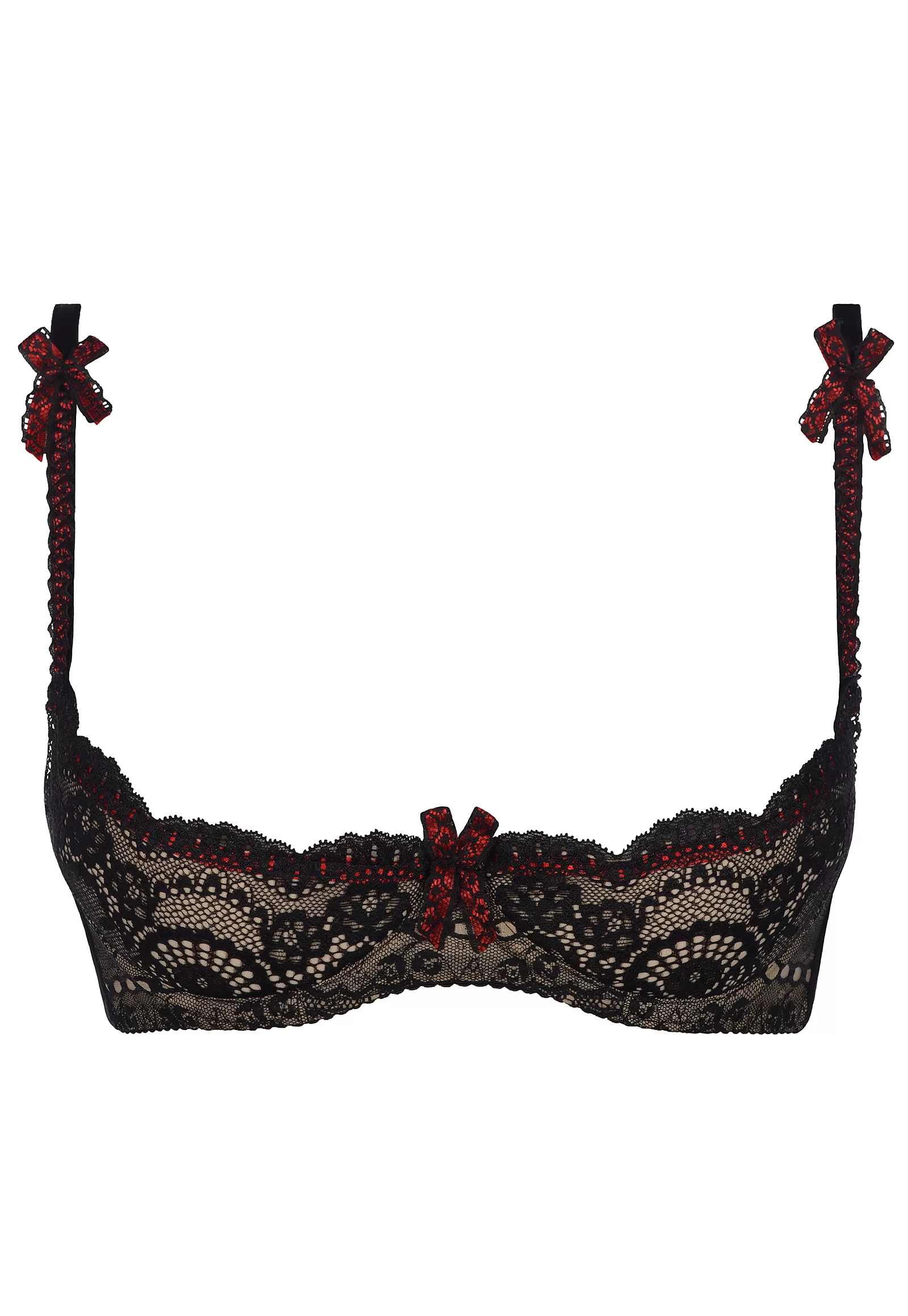 Soutien gorge redresse sein rouge noir