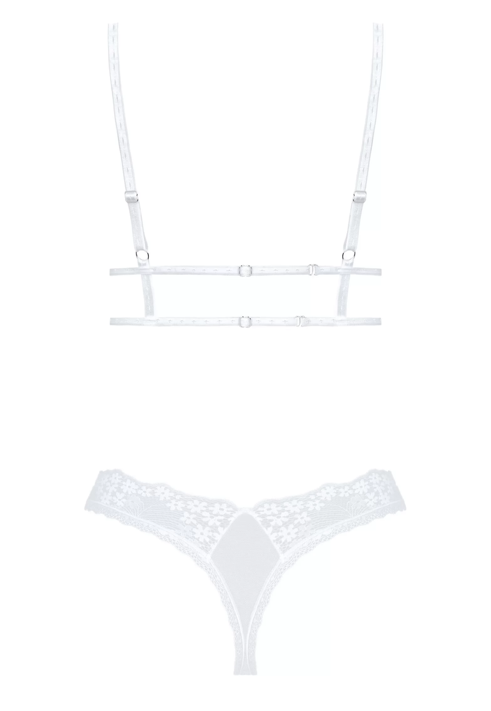 Soutien gorge et String Heavenlly blanc