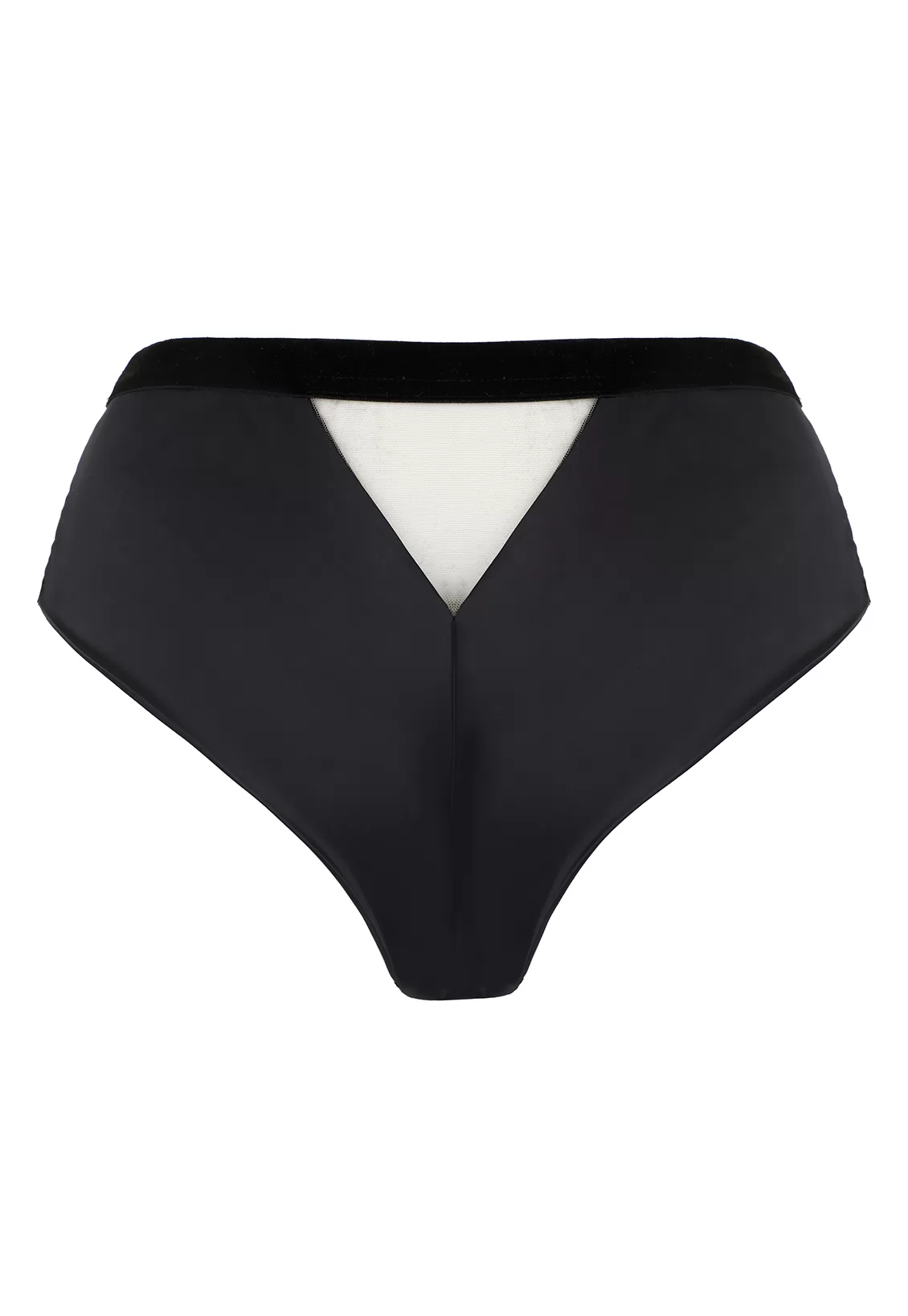 Tanga taille haute noir Tango