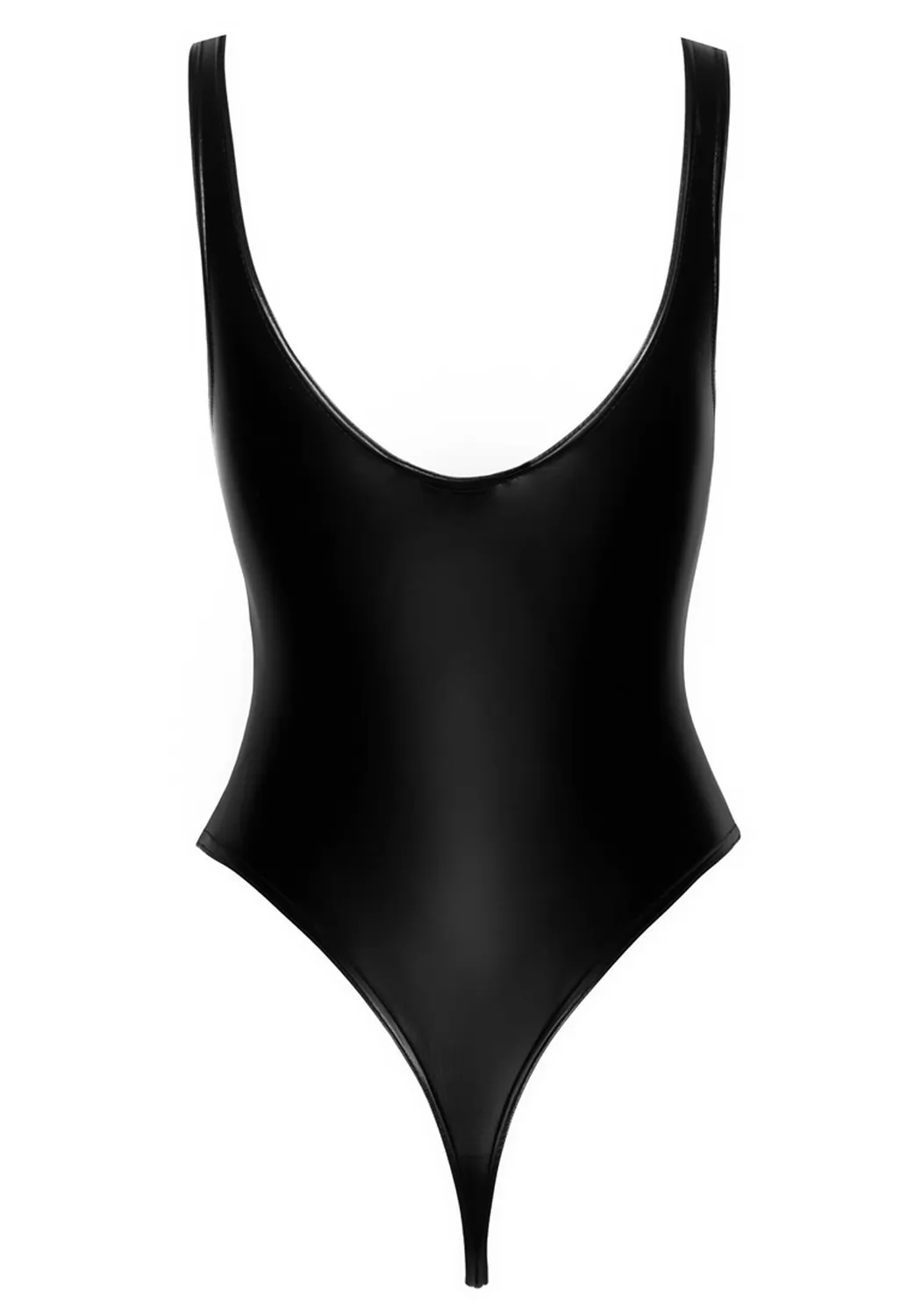 Body wetlook sexy cuir simili