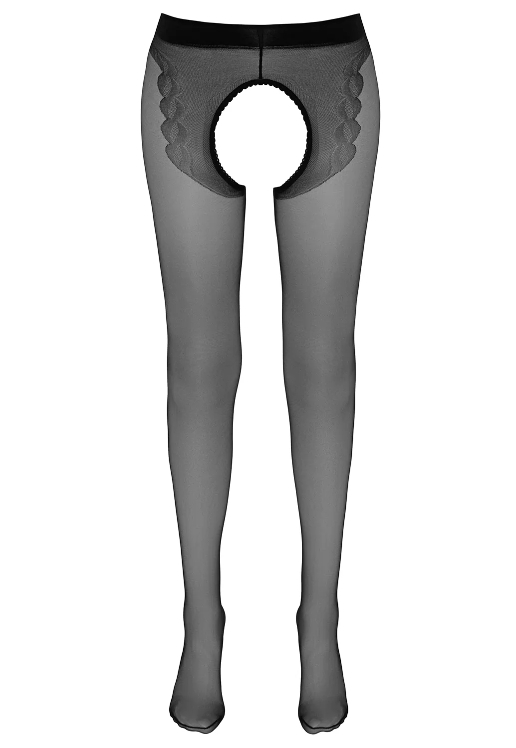 Collants ouverts noirs 20 Dn