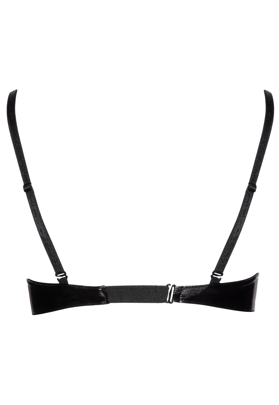 Soutien gorge vinyl armatures noir