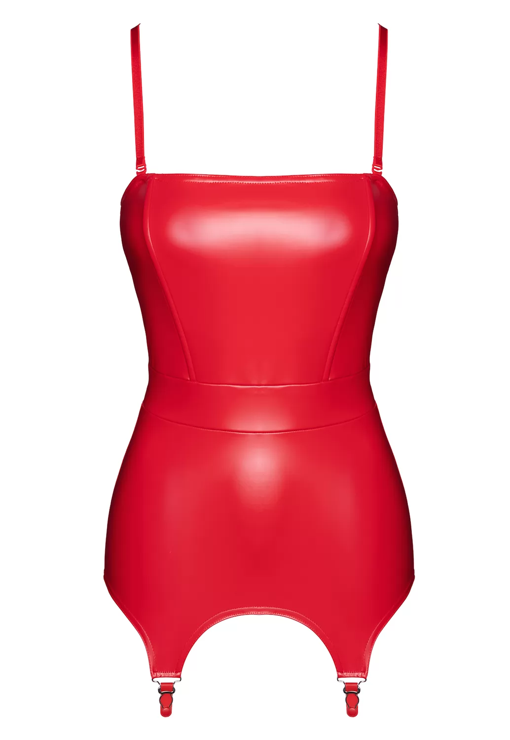 Corset porte jarretelles rouge Bombshell