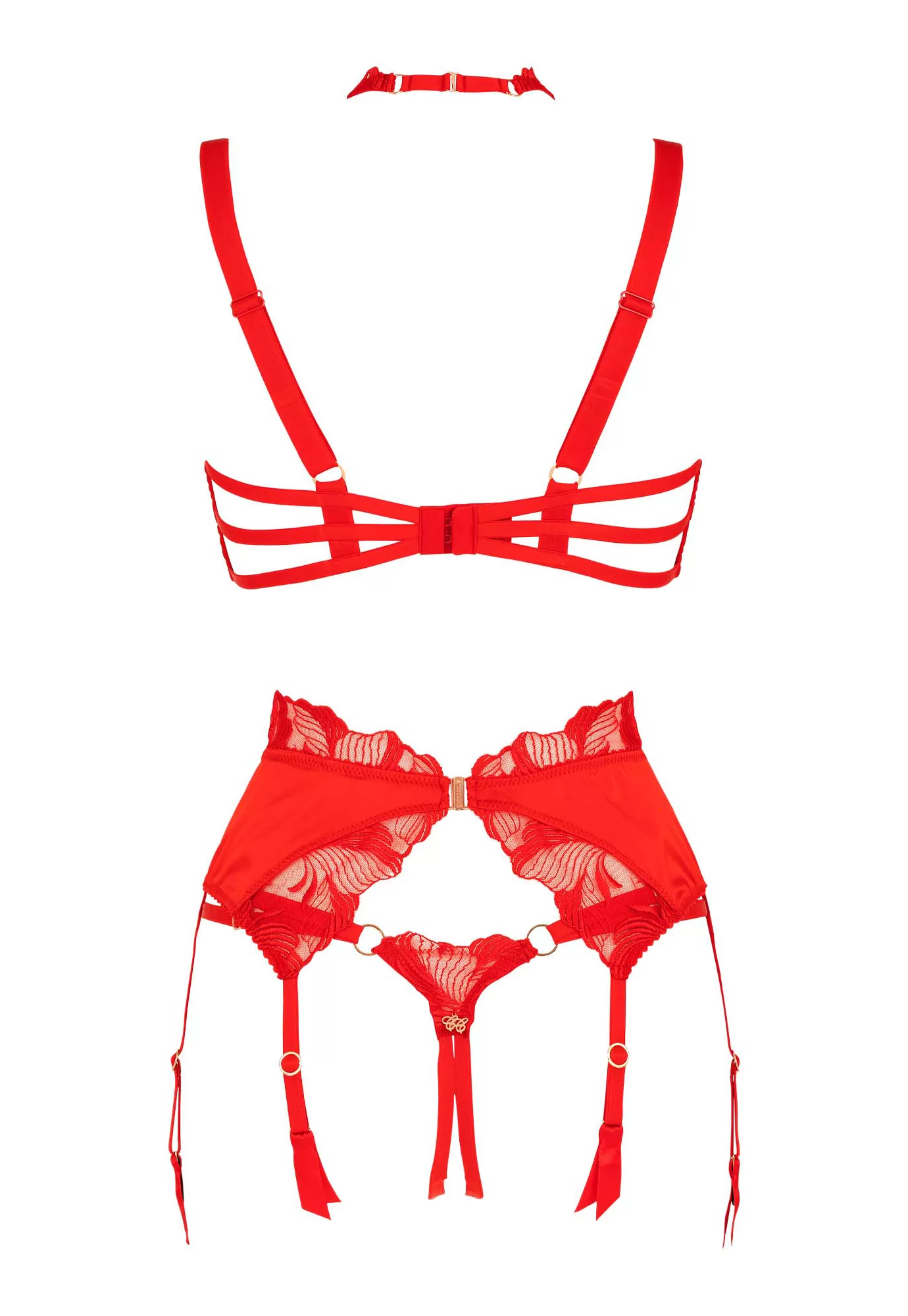 Libertine Porte jarretelles rouge