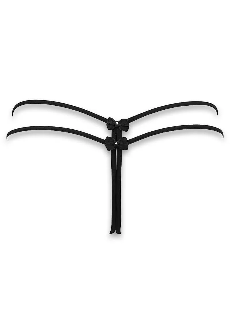 Soutien gorge et String ouverts Guimauve